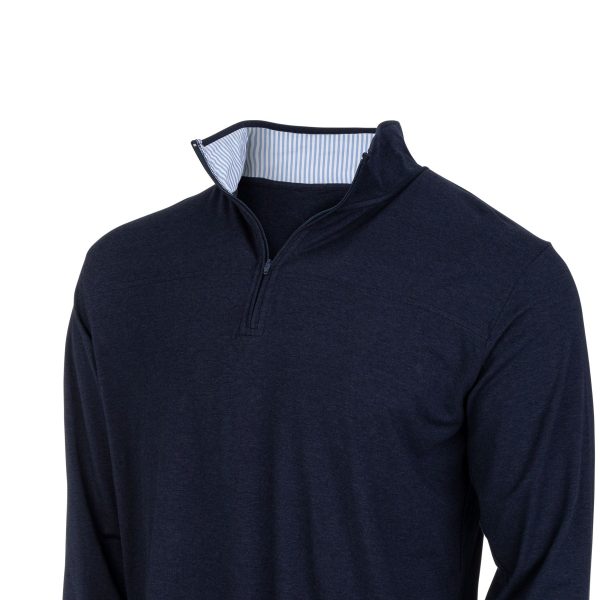 Charleston Deckhand Q-Zip - Navy Online