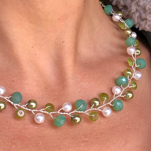 Branch Necklace- Green Online