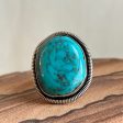 Pure Turquoise and Sterling Silver Handmade Ring Sale