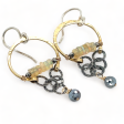 Iridescent Hoop Earrings E82537 Fashion