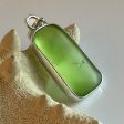 Genuine Green Sea Glass and Sterling Silver Pendant Online