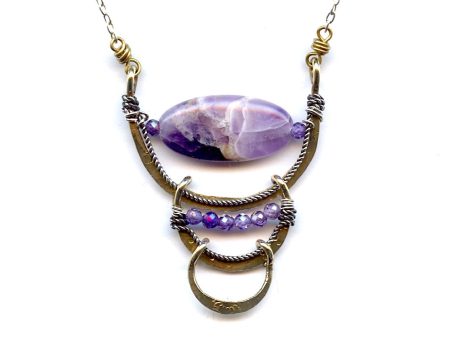 Amethyst Cup Necklace 79619N Cheap