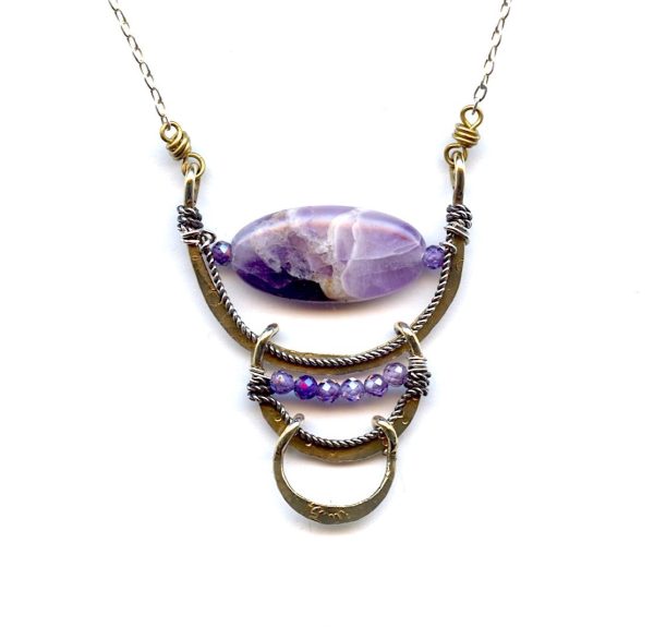 Amethyst Cup Necklace 79619N Cheap