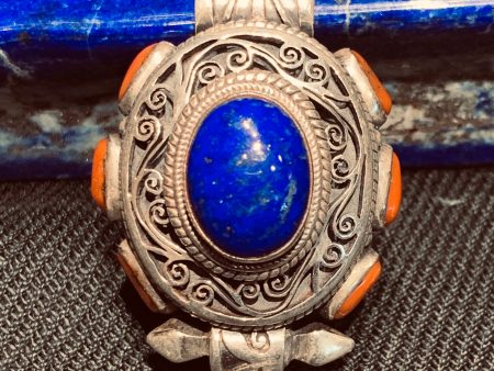 Earth and Air Lapis & Coral Mantra Box Online Sale