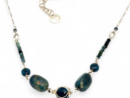 Apatite Nugget Necklace 82649N For Cheap