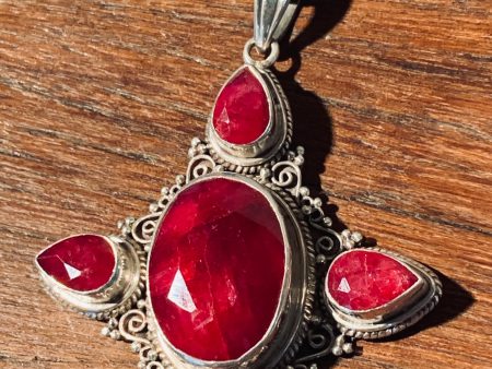 Ruby Star Pendant Online Sale