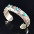 Turquoise & Dusted Sterling Silver Bracelet Supply