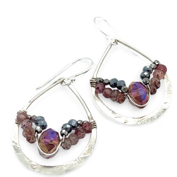 Crystal Heart Earrings E83153 Hot on Sale