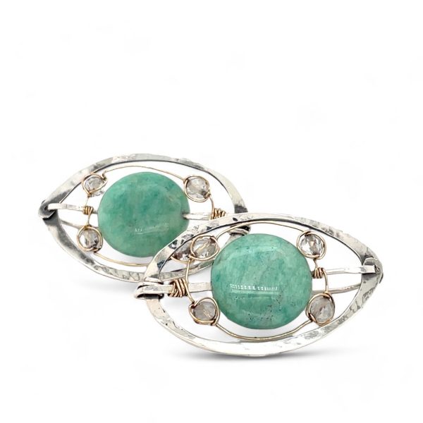 Chrysoprase Planet Post Earrings E83066 Fashion