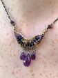 Amethyst Mosaic Necklace For Sale