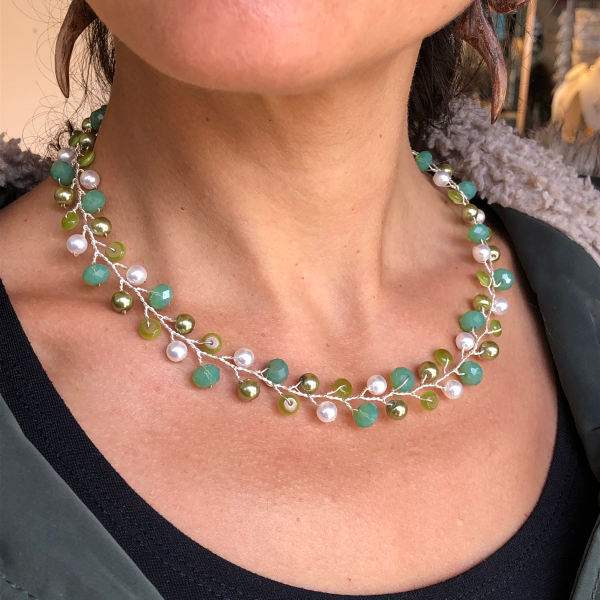 Branch Necklace- Green Online