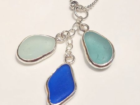 Beautiful Sea Glass and Sterling Silver Pendant from Our Mist Collection For Cheap