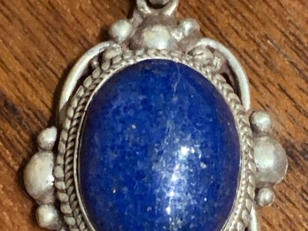 Oval Lapis Pendant Online Sale