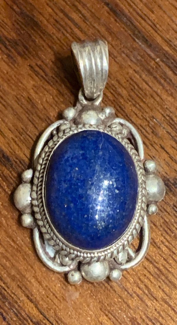 Oval Lapis Pendant Online Sale