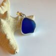 Cobalt Made in MA Sea Glass and Sterling Silver Pendant Online Sale