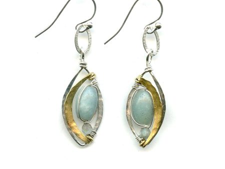 Amazonite Eye Earring E78633 Supply