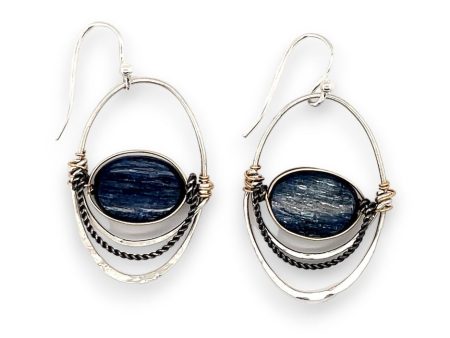 Kyanite Hoop Earrings on Sale