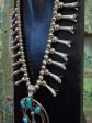 Navajo Squash Blossom Turquoise Necklace Fashion