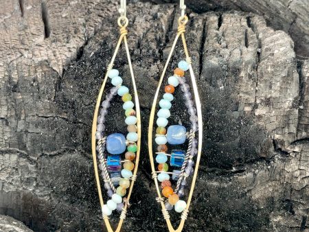 Sand and Sea Marquise Earrings For Cheap