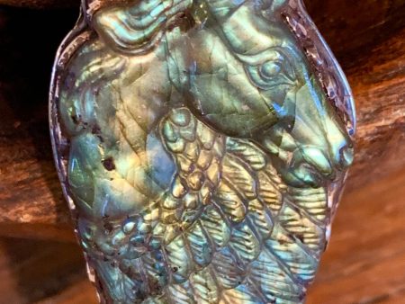 Labradorite Pegasus Pendant Online now