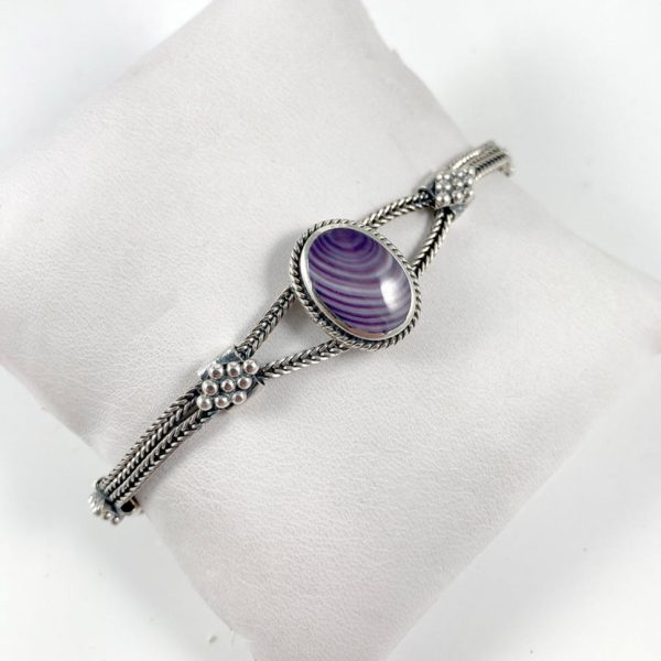 Wampum & Sterling Silver Bracelet Online Hot Sale