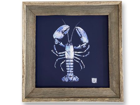 14 x 14 Lobster on blue Sale