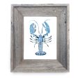 16 x 13 Framed Blue Lobster Online now