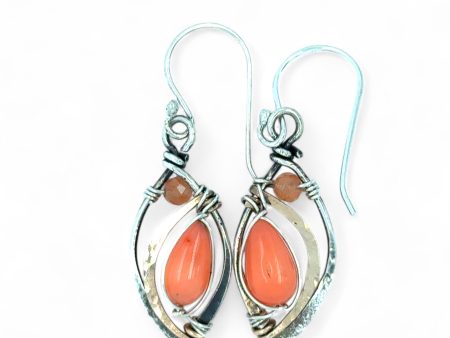 Coral Marquise Earrings E83113 Supply