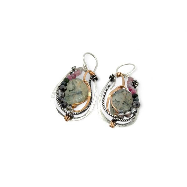 Prehnite Cameo Earrings E83294 Online Sale