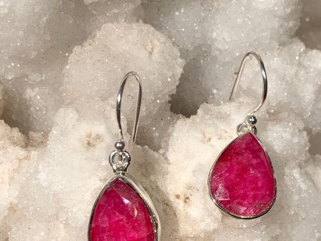 Ruby Teardrop Earrings For Cheap