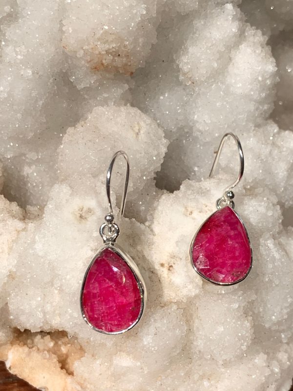 Ruby Teardrop Earrings For Cheap