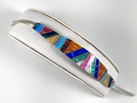 Opal & Sterling Silver Bracelet Fashion