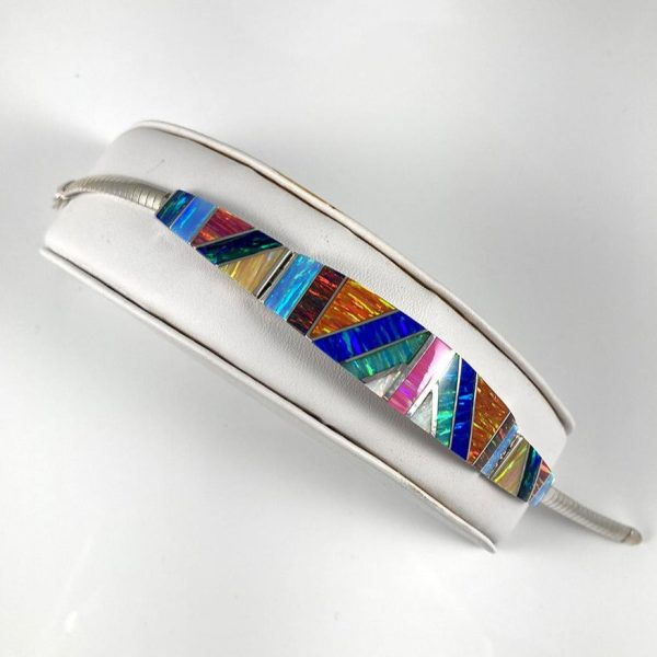 Opal & Sterling Silver Bracelet Fashion