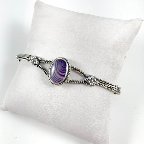 Wampum & Sterling Silver Bracelet Online Hot Sale