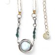 Blue Tourmaline Link Necklace 82699N Cheap