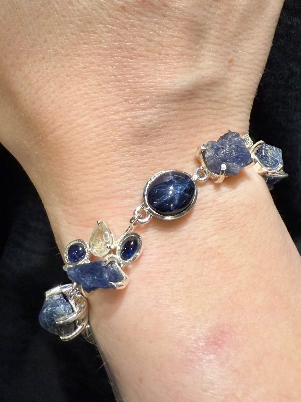 Multi-stone Star Sapphire and Topaz Bracelet Online Sale