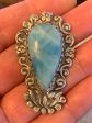 Larimar Lotus Pendant Cheap