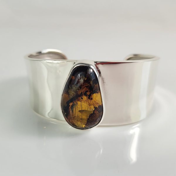 Mayan Amber and Sterling Silver Bracelet Sale