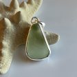 Massachusetts  Seafoam Sea Glass and Sterling Silver Pendant on Sale