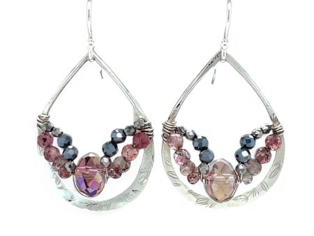 Crystal Heart Earrings E83153 Hot on Sale