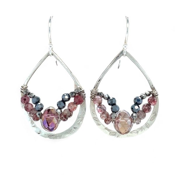 Crystal Heart Earrings E83153 Hot on Sale