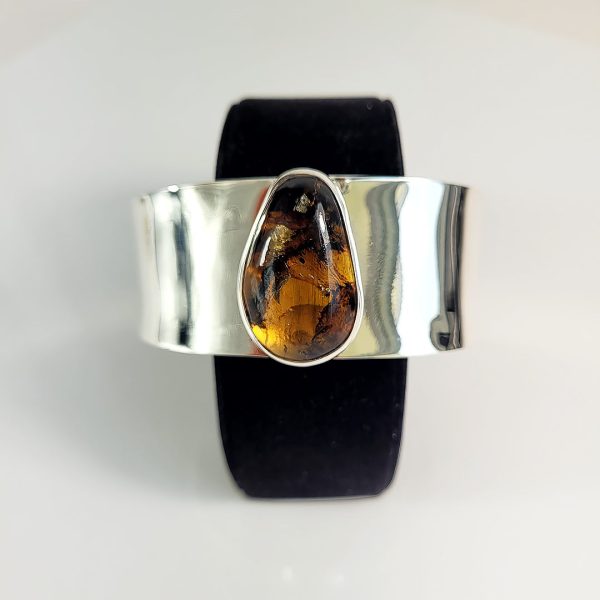 Mayan Amber and Sterling Silver Bracelet Sale