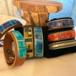 Zuni Inlaid Leather Bracelets. Different Combinations Include: Turquoise, Opal, Landscape Jasper, Spiney Oyster, Tiger Eye, and Jet (Each Sold Separately) Online