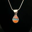 Spiney Oyster, Jet, Turquoise & Sterling Silver Pendant Sale