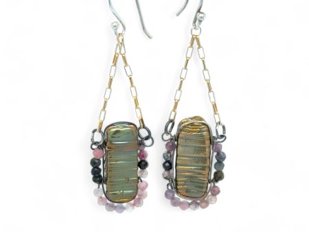 Olive Fresh Water Pearl Drop Earrrings E83533 Online Hot Sale