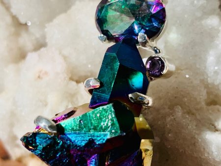 The Seer’s Eye Rainbow Aura & Mystic Topaz Pendant For Discount