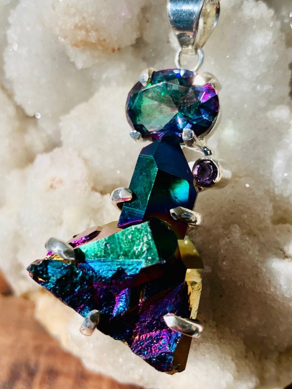 The Seer’s Eye Rainbow Aura & Mystic Topaz Pendant For Discount