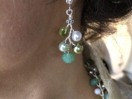 Branch Earrings- Green Hot on Sale