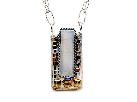 Moonstone Box Necklace Discount