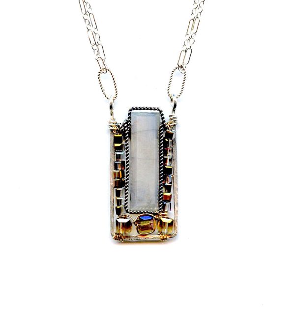 Moonstone Box Necklace Discount